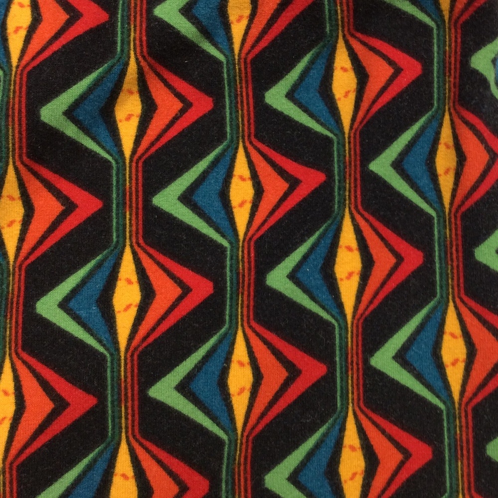 LuLaRoe One Size Geometric Multicolored Leggings